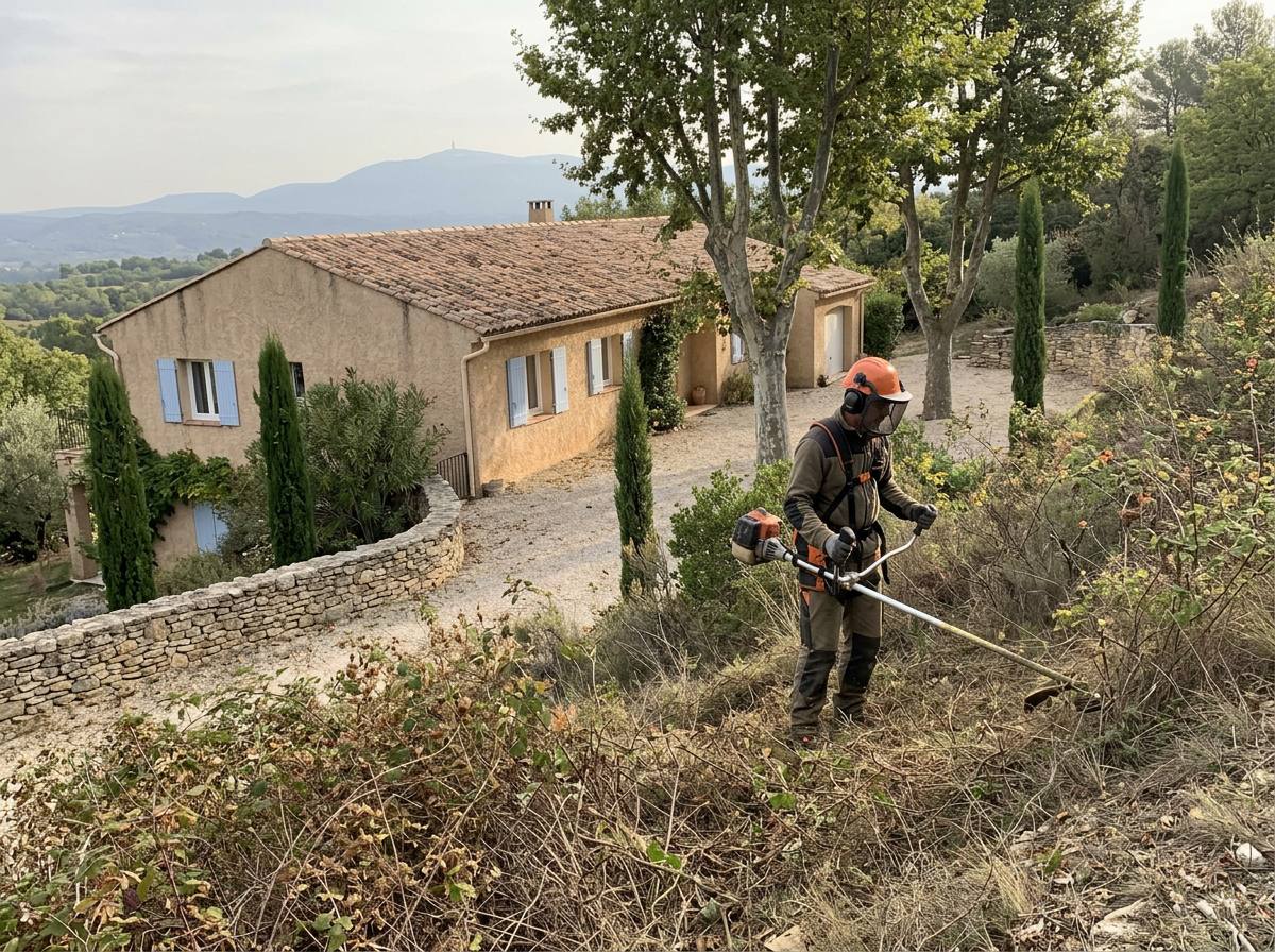 Débroussaillage dans le Vaucluse