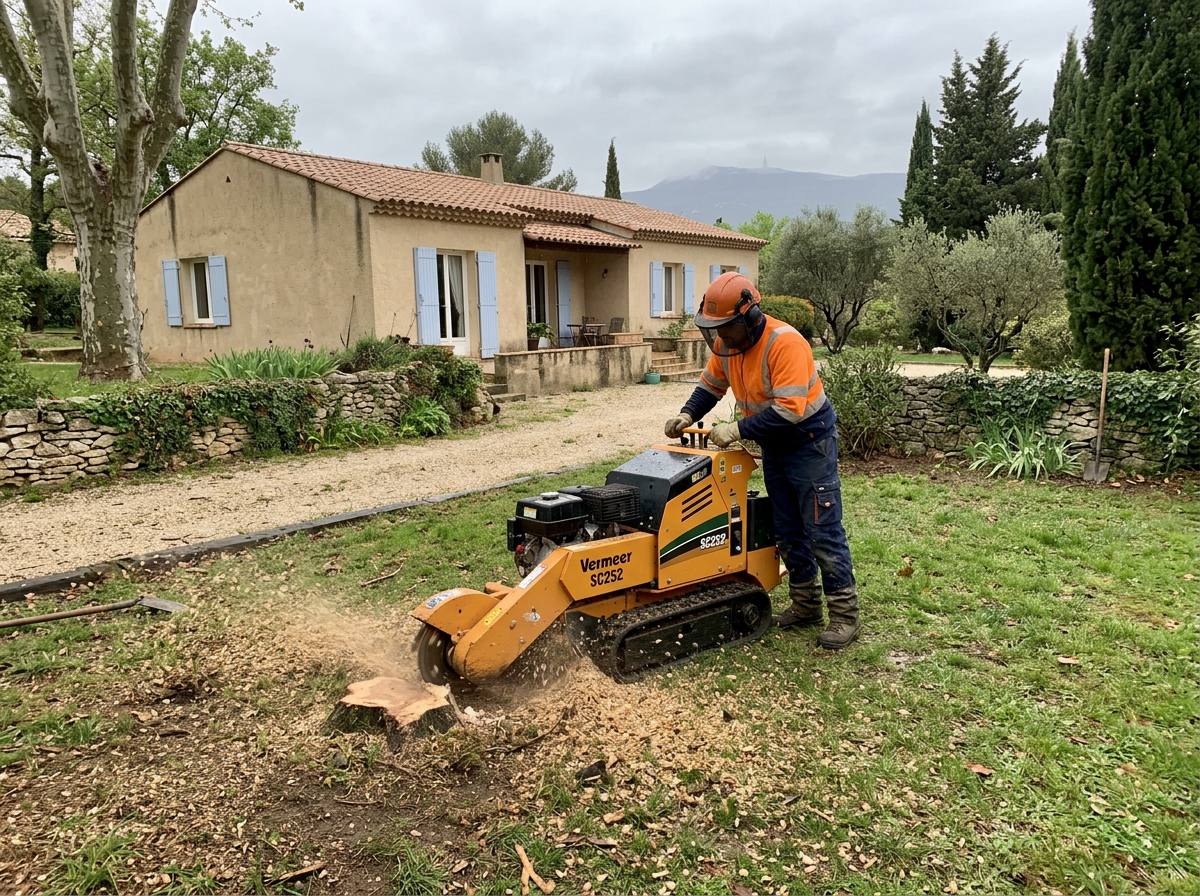 Dessouchage dans le Vaucluse